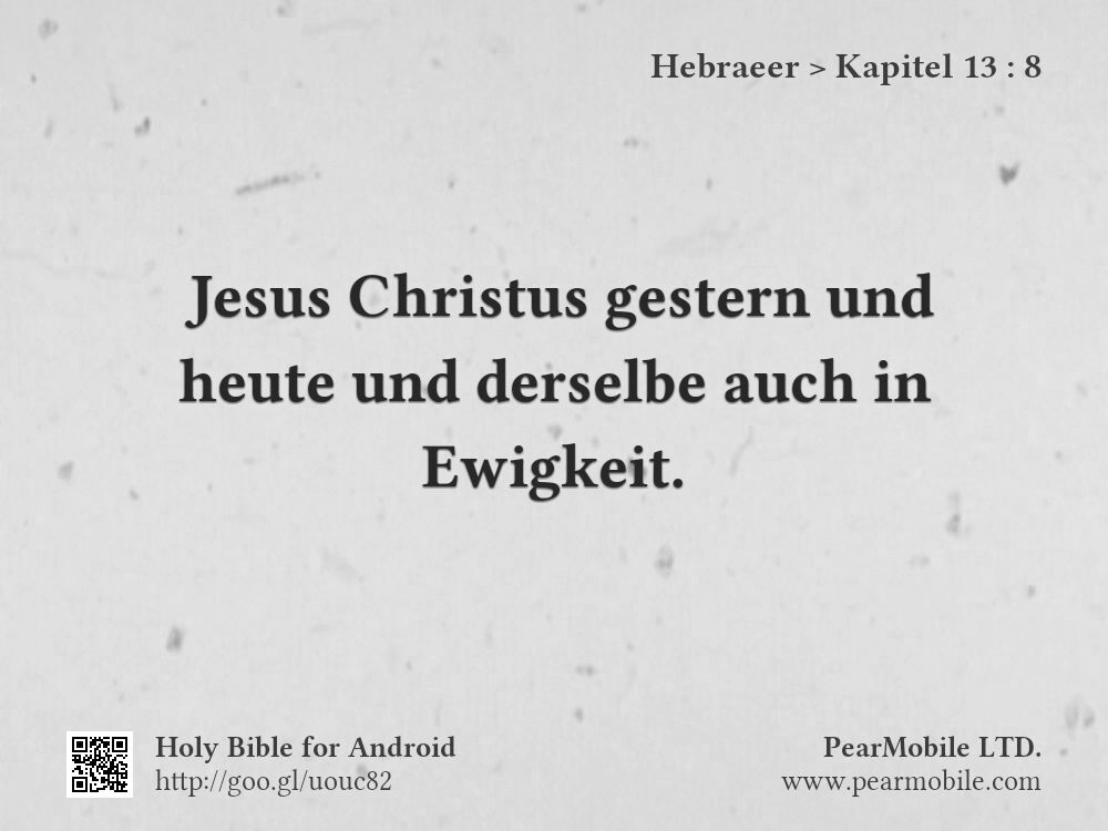 Hebraeer, Kapitel 13:8